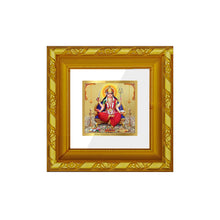 Load image into Gallery viewer, DIVINITI 24K Gold Plated Santoshi Mata Photo Frame For Home Decor, Puja, Gift (10.8 X 10.8 CM)
