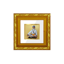 Load image into Gallery viewer, DIVINITI 24K Gold Plated Baba Deep Singh Photo Frame For Home Decor, Tabletop, Puja (10.8 X 10.8 CM)
