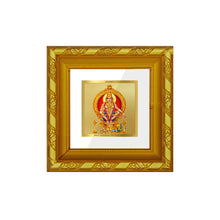 Load image into Gallery viewer, DIVINITI 24K Gold Plated Ayyappan Religious Photo Frame For Living Room, TableTop, Gift (10.8 X 10.8 CM)