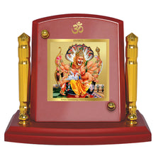 Load image into Gallery viewer, Diviniti 24K Gold Plated Narsimha For Car Dashboard, Home Decor, Puja &amp; Festival Gift (7 x 9 CM)
