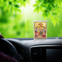 Load image into Gallery viewer, Diviniti 24K Gold Plated Ram Darbar Frame For Car Dashboard, Home Decor, Table Top &amp; Gift (11 x 6.8 CM)

