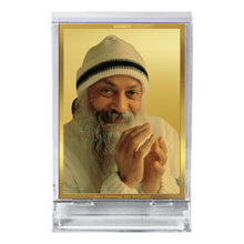 Load image into Gallery viewer, Diviniti 24K Gold Plated Osho Rajneesh Frame For Car Dashboard, Home Decor, Gift (11 x 6.8 CM)