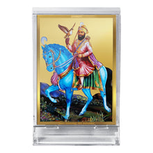 Load image into Gallery viewer, Diviniti 24K Gold Plated Guru Gobind Singh Frame For Car Dashboard, Home Decor, Festival Gift (11 x 6.8 CM)