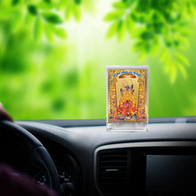 Load image into Gallery viewer, Diviniti 24K Gold Plated Chintpurni Mata Frame For Car Dashboard, Home Decor, Table Top, Gift, Puja (11 x 6.8 CM)