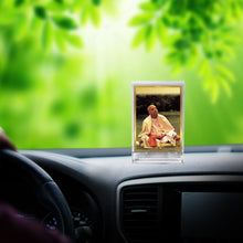 Load image into Gallery viewer, Diviniti 24K Gold Plated A. C. Bhaktivedanta Swami Frame For Car Dashboard, Home Decor, Gift (11 x 6.8 CM)
