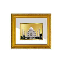 Load image into Gallery viewer, DIVINITI Taj Mahal Gold Plated Wall Photo Frame| DG Frame 101 SIZE 1 Wall Photo Frame and 24K Gold Plated Foil| Religious Photo Frame Idol For Prayer, Gifts Items (15CMX13CM)
