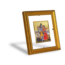 Load image into Gallery viewer, DIVINITI Shiva Parvati-1 Gold Plated Wall Photo Frame| DG Frame 101 Size 1 Wall Photo Frame and 24K Gold Plated Foil| Religious Photo Frame Idol For Prayer, Gifts Items (15CMX13CM)
