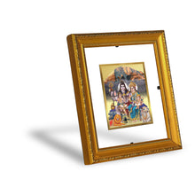 Load image into Gallery viewer, DIVINITI Shiva Parivar-1 Gold Plated Wall Photo Frame| DG Frame 101 Size 1 Wall Photo Frame and 24K Gold Plated Foil| Religious Photo Frame Idol For Prayer, Gifts Items (15CMX13CM)
