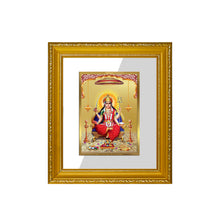 Load image into Gallery viewer, DIVINITI Santoshi Mata Gold Plated Wall Photo Frame| DG Frame 101 Size 1 Wall Photo Frame and 24K Gold Plated Foil| Religious Photo Frame Idol For Prayer, Gifts Items (15CMX13CM)
