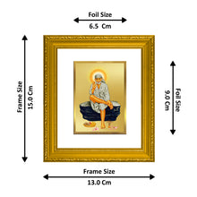 Load image into Gallery viewer, DIVINITI Sai Baba-1 Gold Plated Wall Photo Frame| DG Frame 101 Size 1 Wall Photo Frame and 24K Gold Plated Foil| Religious Photo Frame Idol For Prayer, Gifts Items (15CMX13CM)
