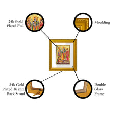 Load image into Gallery viewer, DIVINITI Ram Darbar Gold Plated Wall Photo Frame| DG Frame 101 Size 1 Wall Photo Frame and 24K Gold Plated Foil| Religious Photo Frame Idol For Prayer, Gifts Items (15CMX13CM)
