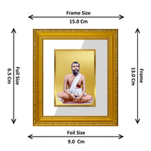 Load image into Gallery viewer, DIVINITI Ram Krishna Gold Plated Wall Photo Frame| DG Frame 101 Size 1 Wall Photo Frame and 24K Gold Plated Foil| Religious Photo Frame Idol For Prayer, Gifts Items (15CMX13CM)
