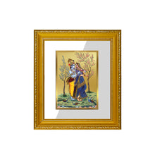 Load image into Gallery viewer, DIVINITI Radha Krishna-2 Gold Plated Wall Photo Frame| DG Frame 101 Size 1 Wall Photo Frame and 24K Gold Plated Foil| Religious Photo Frame Idol For Prayer, Gifts Items (15CMX13CM)
