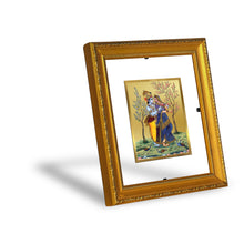 Load image into Gallery viewer, DIVINITI Radha Krishna-2 Gold Plated Wall Photo Frame| DG Frame 101 Size 1 Wall Photo Frame and 24K Gold Plated Foil| Religious Photo Frame Idol For Prayer, Gifts Items (15CMX13CM)
