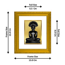 Load image into Gallery viewer, DIVINITI Parshwanath Gold Plated Wall Photo Frame| DG Frame 101 Size 1 Wall Photo Frame and 24K Gold Plated Foil| Religious Photo Frame Idol For Prayer, Gifts Items (15CMX13CM)