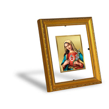 Load image into Gallery viewer, DIVINITI Mother Mary Gold Plated Wall Photo Frame| DG Frame 101 Wall Photo Frame and 24K Gold Plated Foil| Religious Photo Frame Idol For Prayer, Gifts Items (15.5CMX13.5CM)
