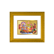 Load image into Gallery viewer, DIVINITI Vishnu Lakshmi Gold Plated Wall Photo Frame| DG Frame 101 Wall Photo Frame and 24K Gold Plated Foil| Religious Photo Frame Idol For Prayer, Gifts Items (15.5CMX13.5CM)
