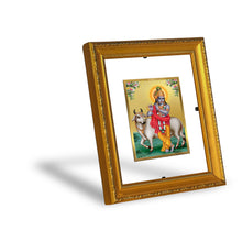 Load image into Gallery viewer, DIVINITI Krishna Gold Plated Wall Photo Frame| DG Frame 101 Wall Photo Frame and 24K Gold Plated Foil| Religious Photo Frame s (15.5CMX13.5CM)