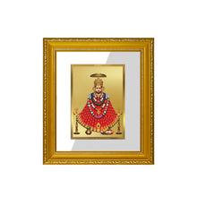 Load image into Gallery viewer, DIVINITI Khatu Shyam Gold Plated Wall Photo Frame| DG Frame 101 Wall Photo Frame and 24K Gold Plated Foil| Religious Photo Frame Idol For Prayer, Gifts Items (15.5CMX13.5CM)