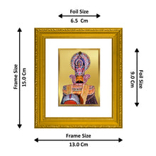 Load image into Gallery viewer, DIVINITI Khatu Shyam Gold Plated Wall Photo Frame| DG Frame 101 Wall Photo Frame and 24K Gold Plated Foil| Religious Photo Frame  For Prayer, Gifts Items (15.5CMX13.5CM)