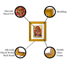 Load image into Gallery viewer, DIVINITI Kali maa Gold Plated Wall Photo Frame| DG Frame 101 Wall Photo Frame and 24K Gold Plated Foil| Religious Photo Frame Idol For Prayer, Gifts Items (15.5CMX13.5CM)
