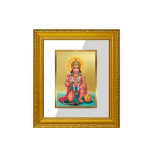 Load image into Gallery viewer, DIVINITI Hanuman-3 Gold Plated Wall Photo Frame| DG Frame 101 Wall Photo Frame and 24K Gold Plated Foil| Religious Photo Frame Idol For Prayer, Gifts Items (15.5CMX13.5CM)