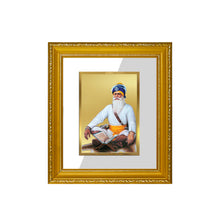 Load image into Gallery viewer, DIVINITI Baba Deep Singh Gold Plated Wall Photo Frame| DG Frame 101 Wall Photo Frame and 24K Gold Plated Foil| Religious Photo Frame Idol For Prayer, Gifts Items (15.5CMX13.5CM)