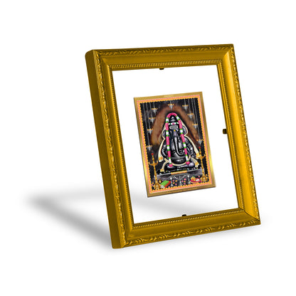 DIVINITI 24K Gold Plated Foil Ayyappan Vinayagar Wall Photo Frame Religious Photo Frame Idol for Home & Office Decor Prayer, Gifts Items DG 101 Size 1 (15.3x14.9 CM)