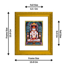 Load image into Gallery viewer, DIVINITI Adinath Gold Plated Wall Photo Frame| DG Frame 101 Wall Photo Frame and 24K Gold Plated Foil| Religious Photo Frame Idol For Prayer, Gifts Items (15.5CMX13.5CM)
