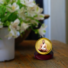 Load image into Gallery viewer, Diviniti 24K Gold Plated RamaKrishna Frame For Car Dashboard, Home Decor, Table Top, Gift (5.5 x 5.0 CM)
