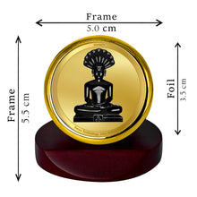Load image into Gallery viewer, Diviniti 24K Gold Plated Parshvanatha Frame For Car Dashboard, Home Decor, Table Top, Prayer (5.5 x 5.0 CM)