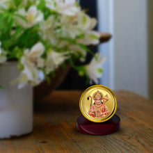 Load image into Gallery viewer, Diviniti 24K Gold Plated Hanuman Ji Frame For Car Dashboard, Home Decor, Table Top, Housewarming Gift (5.5 x 5.0 CM)
