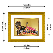 Load image into Gallery viewer, Diviniti 24K Gold Plated Vishnu Ji Photo Frame For Home Decor, Table, Wall Decor, Puja (20.8 x 16.7 CM)
