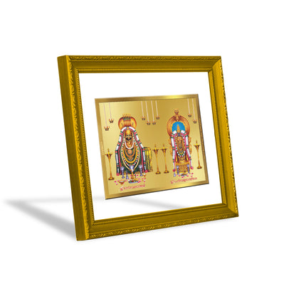 DIVINITI 24K Gold Plated Unnamalai Annamalai Photo Frame Idol for Home & Office Decor, Wall Hanging, Workshop, Table Top, Gift|DG101 Size 2 (22.6x18.4 CM)