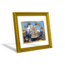 Load image into Gallery viewer, Diviniti 24K Gold Plated Shiv Parivar Photo Frame For Home Decor, Wall Hanging, Table, Puja, Gift (20.8 x 16.7 CM)
