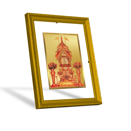DIVINITI 24K Gold Plated Foil Rani Sati Classic Wall Photo Frame Idol for Puja Room, Home Decor, Workshop, Gift|DG101 Size 2 (22.6x18.4 CM)