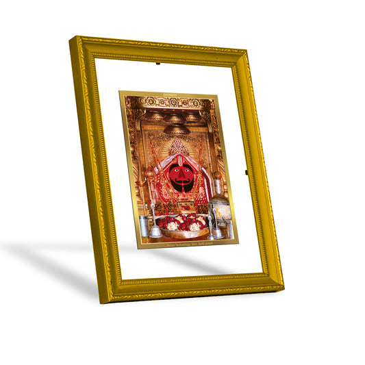 DIVINITI 24K Gold Plated Foil Salasar Balaji Luxurious Wall Photo Frame Idol for Home Decor, Puja Room, Workshop, Gift|DG101 Size 2 (22.6x18.4 CM)