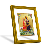 Load image into Gallery viewer, Diviniti 24K Gold Plated Radha Krishna Photo Frame For Home Décor, Wall Hanging, Table, Puja, Gift (20.8 x 16.7 CM)
