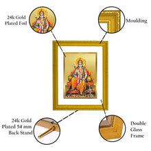 Load image into Gallery viewer, Diviniti 24K Gold Plated Ram Ji Photo Frame For Home Décor, Wall Hanging, Table, Puja, Gift (20.8 x 16.7 CM)
