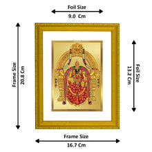 Load image into Gallery viewer, Diviniti 24K Gold Plated Goddess Padmavathi Photo Frame For Home Decor, Wall Hanging, Table, Gift (20.8 x 16.7 CM)
