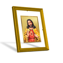 Load image into Gallery viewer, DIVINITI Jesus Gold Plated Wall Photo Frame| DG Frame 101 Size 2 Wall Photo Frame and 24K Gold Plated Foil| Religious Photo Frame Idol For Prayer, Gifts Items (20.8CMX16.7CM)
