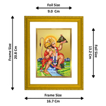 Load image into Gallery viewer, Diviniti 24K Gold Plated Lord Hanuman Photo Frame For Home Decor, Table, Wall Decor, Worship, Gift (20.8 x 16.7 CM)
