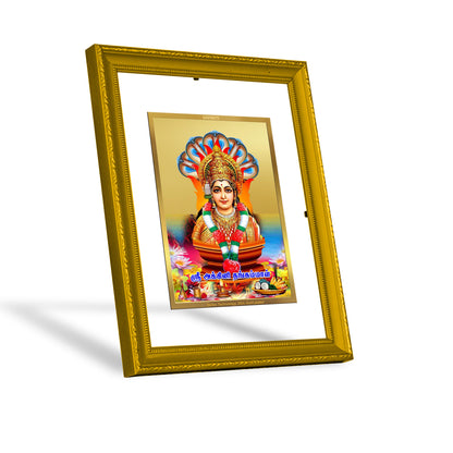 DIVINITI 24K Gold Plated Foil Bommayamman Photo Frame Idol for Wall Hanging, Home Decor, Prayer, Workshop, Gift Item|DG101 Size 2 (22.6x18.4 CM)