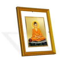 Load image into Gallery viewer, DIVINITI Buddha Gold Plated Wall Photo Frame| DG Frame 101 Size 2 Wall Photo Frame and 24K Gold Plated Foil| Religious Photo Frame Idol For Prayer, Gifts Items (20.8CMX16.7CM)
