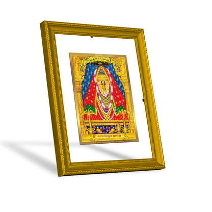 DIVINITI 24K Gold Plated Foil Ashapura Mata Photo Frame Idol for Prayer, Home Decor, Wall Hanging, Premium Gift|DG101 Size 2 (22.6x18.4 CM)