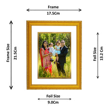 Load image into Gallery viewer, Diviniti Customized Gold Plated Wall Photo Frame| DG Frame 101 Size 2 and 24K Gold Plated Foil| Personalized Gifts for All Occasions
