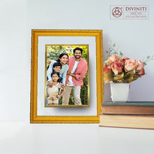Load image into Gallery viewer, Diviniti Customized Gold Plated Wall Photo Frame| DG Frame 101 Size 2 and 24K Gold Plated Foil| Personalized Gifts for All Occasions
