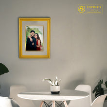 Load image into Gallery viewer, Diviniti Customized Gold Plated Wall Photo Frame| DG Frame 056 Size 3 and 24K Gold Plated Foil| Personalized Gifts for All Occasions
