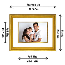 Load image into Gallery viewer, Diviniti Customized Gold Plated Wall Photo Frame| DG Frame 056 Size 3 and 24K Gold Plated Foil| Personalized Gifts for All Occasions
