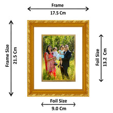 Load image into Gallery viewer, Diviniti Customized Gold Plated Wall Photo Frame| DG Frame 103 Size 2 and 24K Gold Plated Foil| Personalized Gifts for All Occasions
